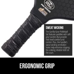 Gorilla Gear USAPA Approved Pickleball Paddle Sets, Fiberglass Shock Absorbent Racket with Ergonomic Grip