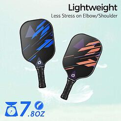 niupipo Pickleball Paddles, USAPA Approved Lightweight Pickleball Rackets, Blue & Orange*2