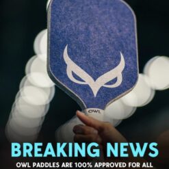 The OWL Paddle, Premium Pickleball Paddle - Revolutionary Pickleball Paddle, Quiet Pickleball Paddle