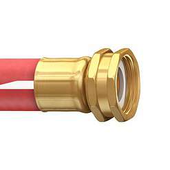 Continental Premium Garden Red Heavy Duty Hot Water Garden Hose, 5/8in Inside Diameter x 50ft Length