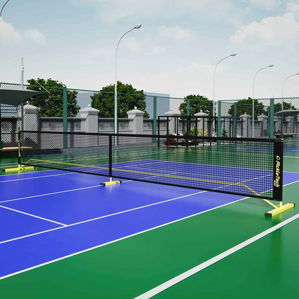 PICKLETECH 4.0 Slim Version Portable Pickleball Nets Outdoor Game 22 FT Pickleball Net