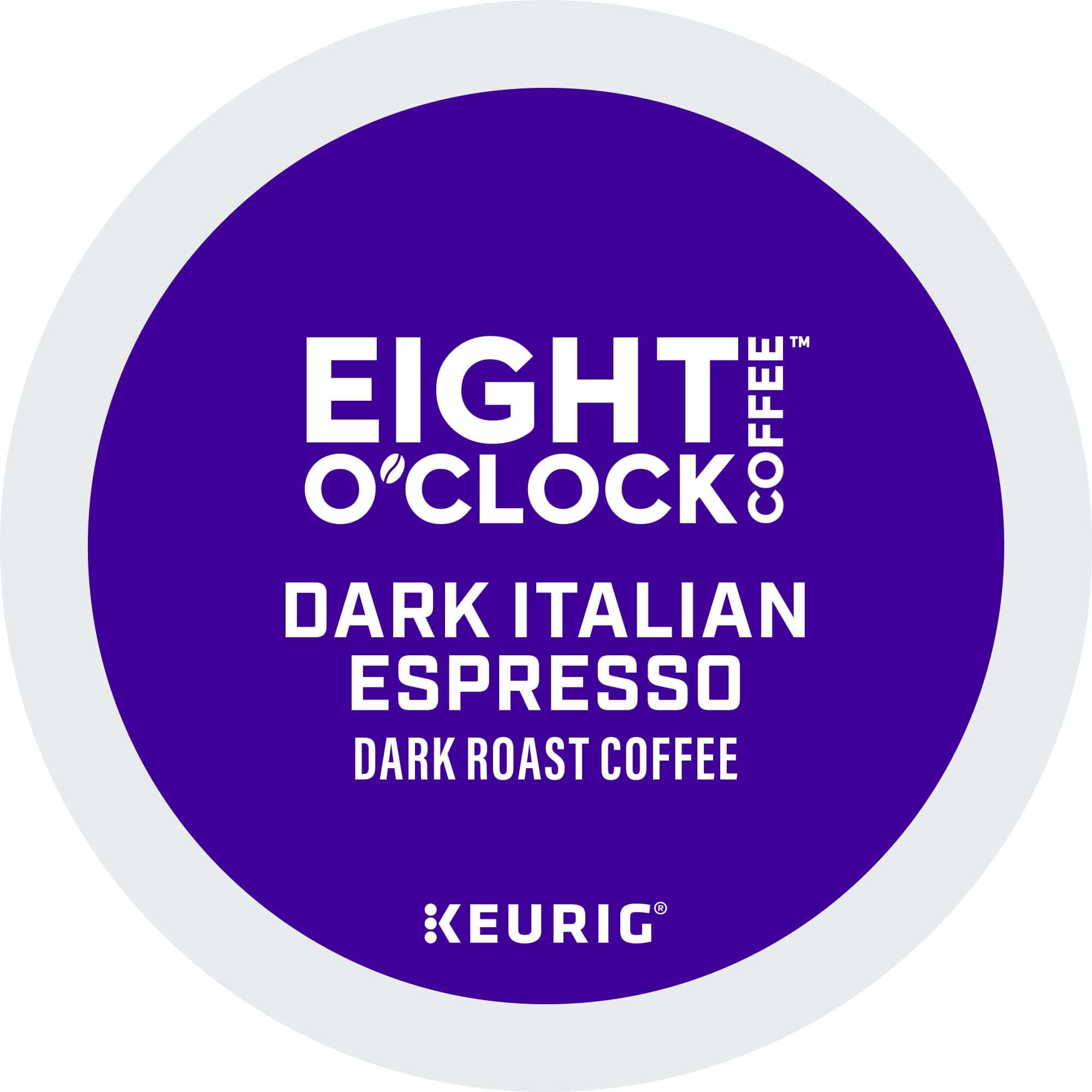 Eight O'Clock Coffee Dark Italian Espresso Roast Keurig Single-Serve K-Cup Pods, Dark Roast Coffee, 96 Count (4 Packs of 24)