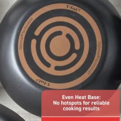 T-fal Signature Nonstick Cookware Set 12 Piece, Oven Broiler Safe 350F, Dishwasher Safe, Black
