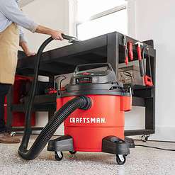 CRAFTSMAN 9 Value Added Accessories 6-Gallons 3.5-HP Corded Wet/Dry Shop Vacuum with Accessories Included