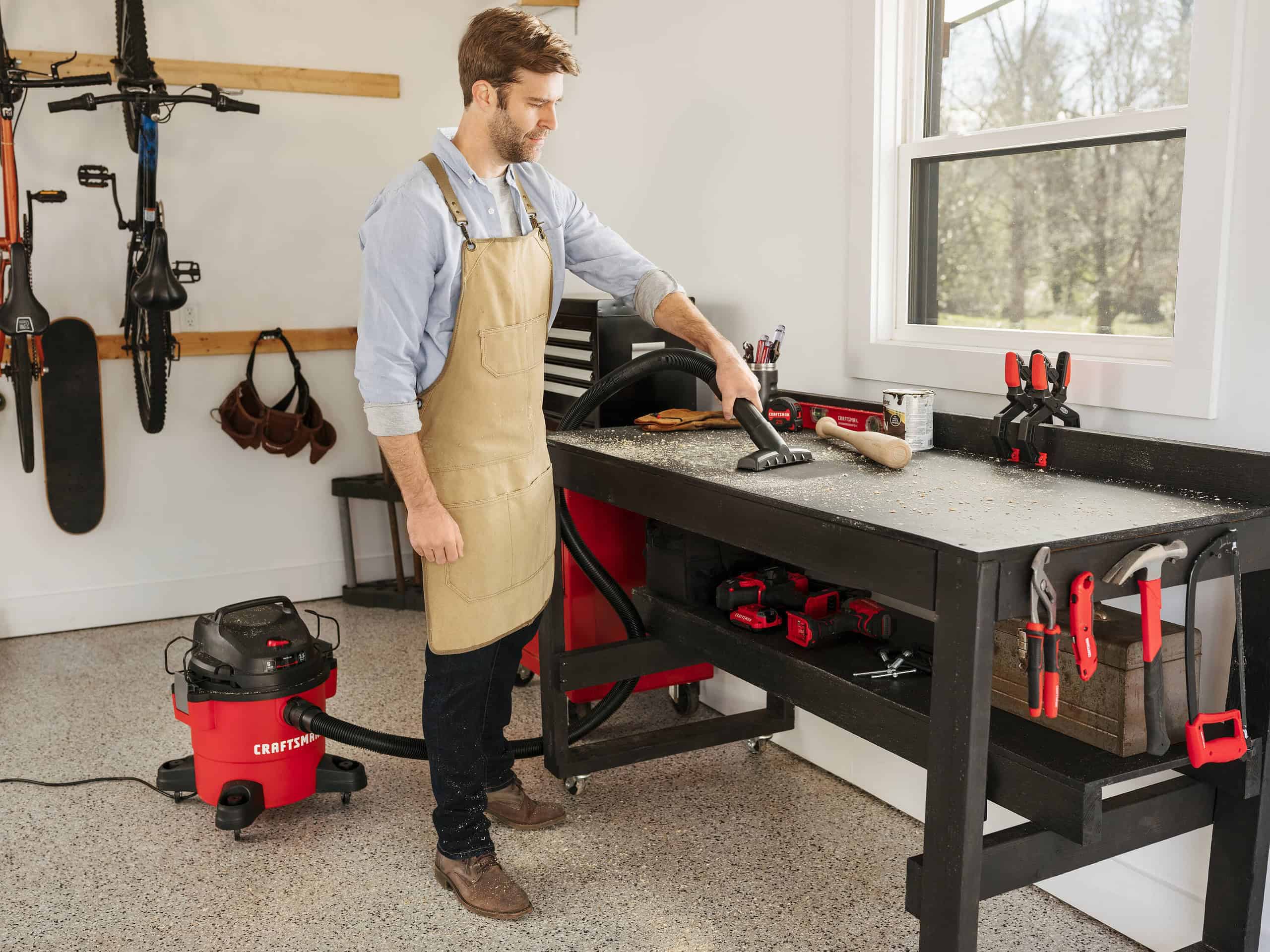 CRAFTSMAN 9 Value Added Accessories 6-Gallons 3.5-HP Corded Wet/Dry Shop Vacuum with Accessories Included