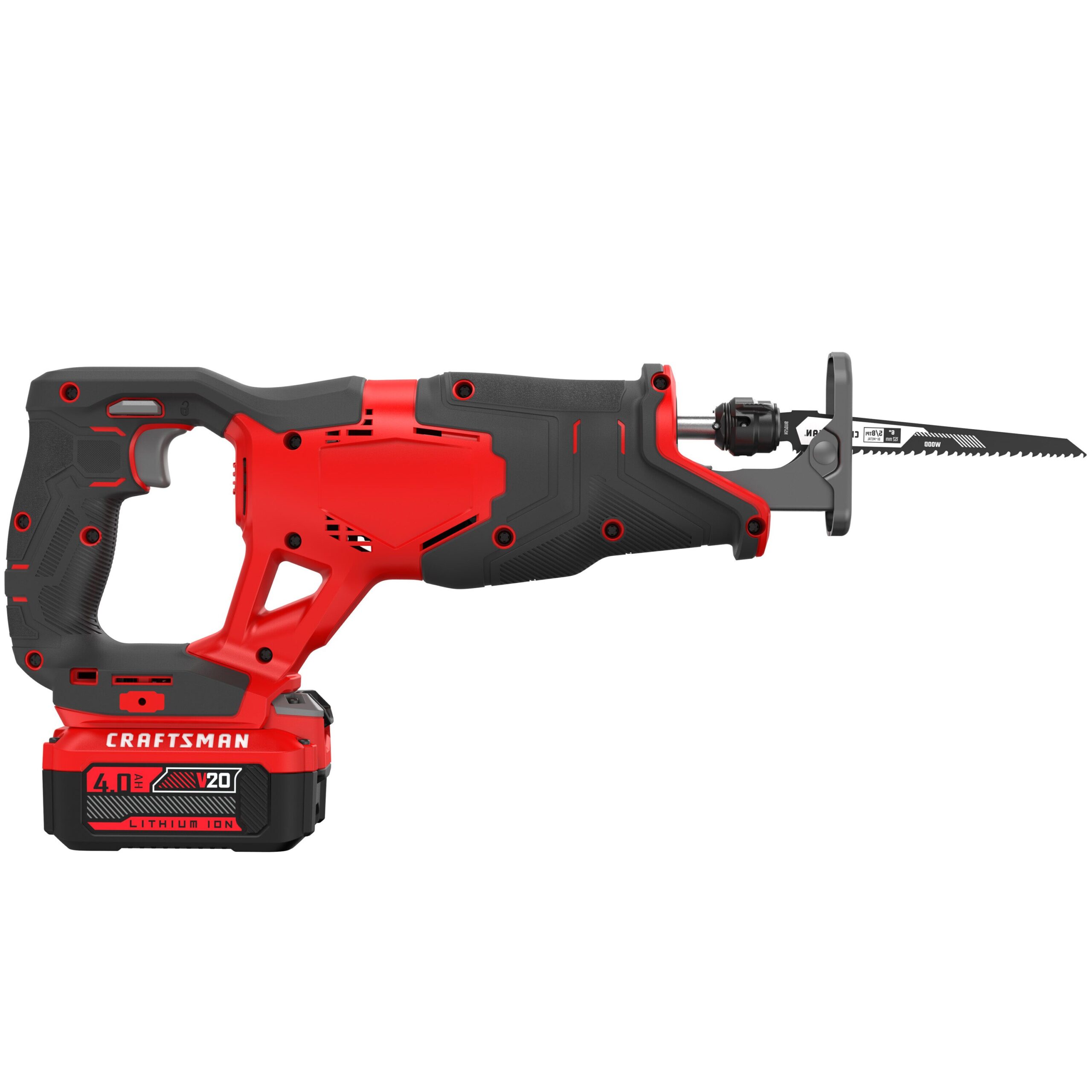 CRAFTSMAN Reciprocating Saw CMCS300M1 V20 20-volt Max Variable Speed Cordless (Charger Included and Battery Included) - Image 11