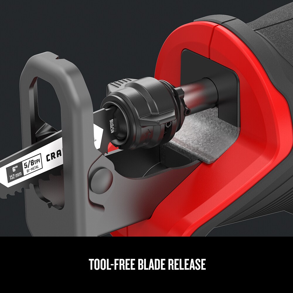 CRAFTSMAN Reciprocating Saw CMCS300M1 V20 20-volt Max Variable Speed Cordless (Charger Included and Battery Included) - Image 3
