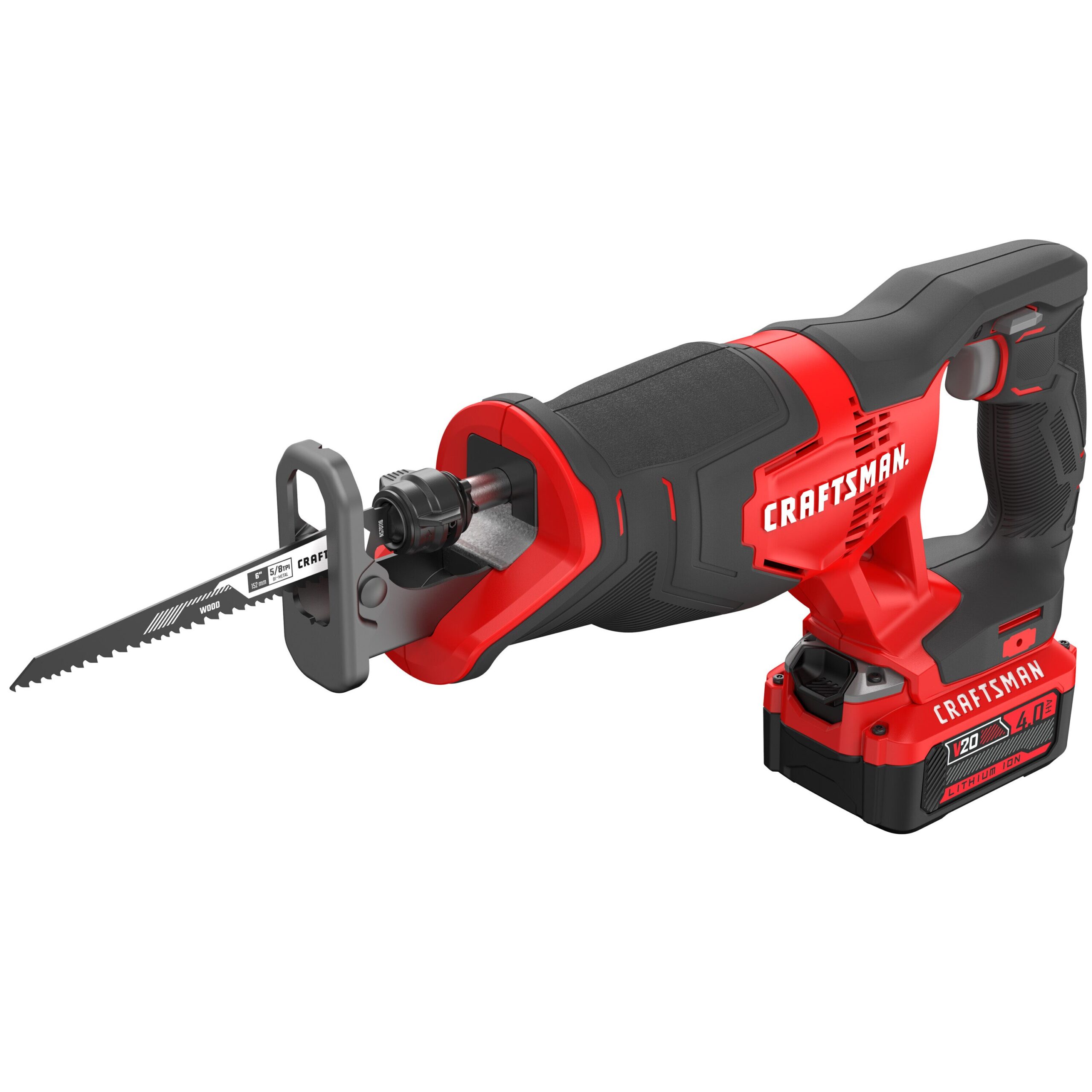 CRAFTSMAN Reciprocating Saw CMCS300M1 V20 20-volt Max Variable Speed Cordless (Charger Included and Battery Included) - Image 10