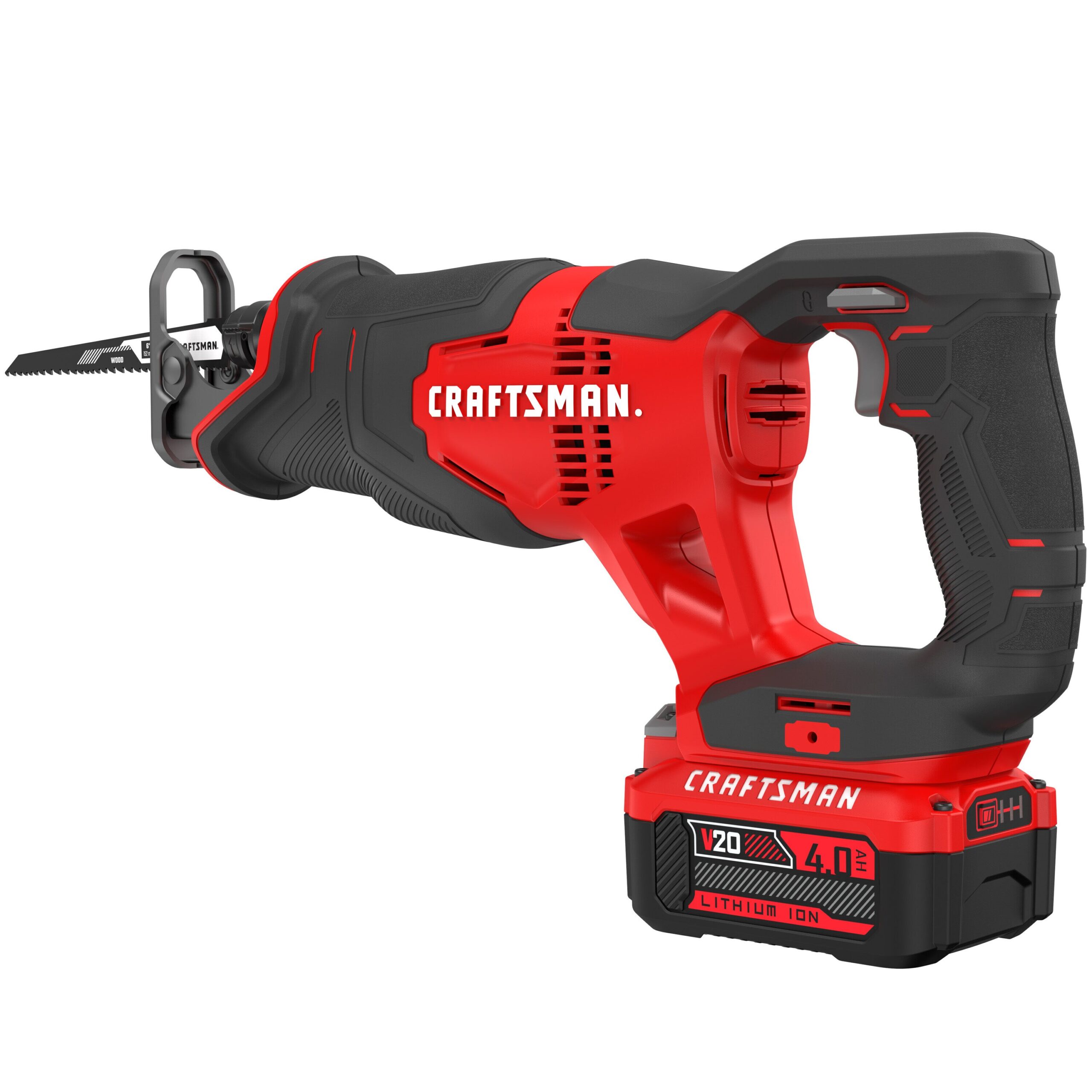 CRAFTSMAN Reciprocating Saw CMCS300M1 V20 20-volt Max Variable Speed Cordless (Charger Included and Battery Included) - Image 9