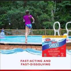 HTH Super Shock Treatment ALL IN ONE Swimming Pool, Spa with bonus 15 Test Strips, 15 pk/1 lbs