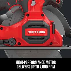 CRAFTSMAN V20 20-volt Max 6-1/2-in Cordless Compact Circular Saw (Bare Tool)