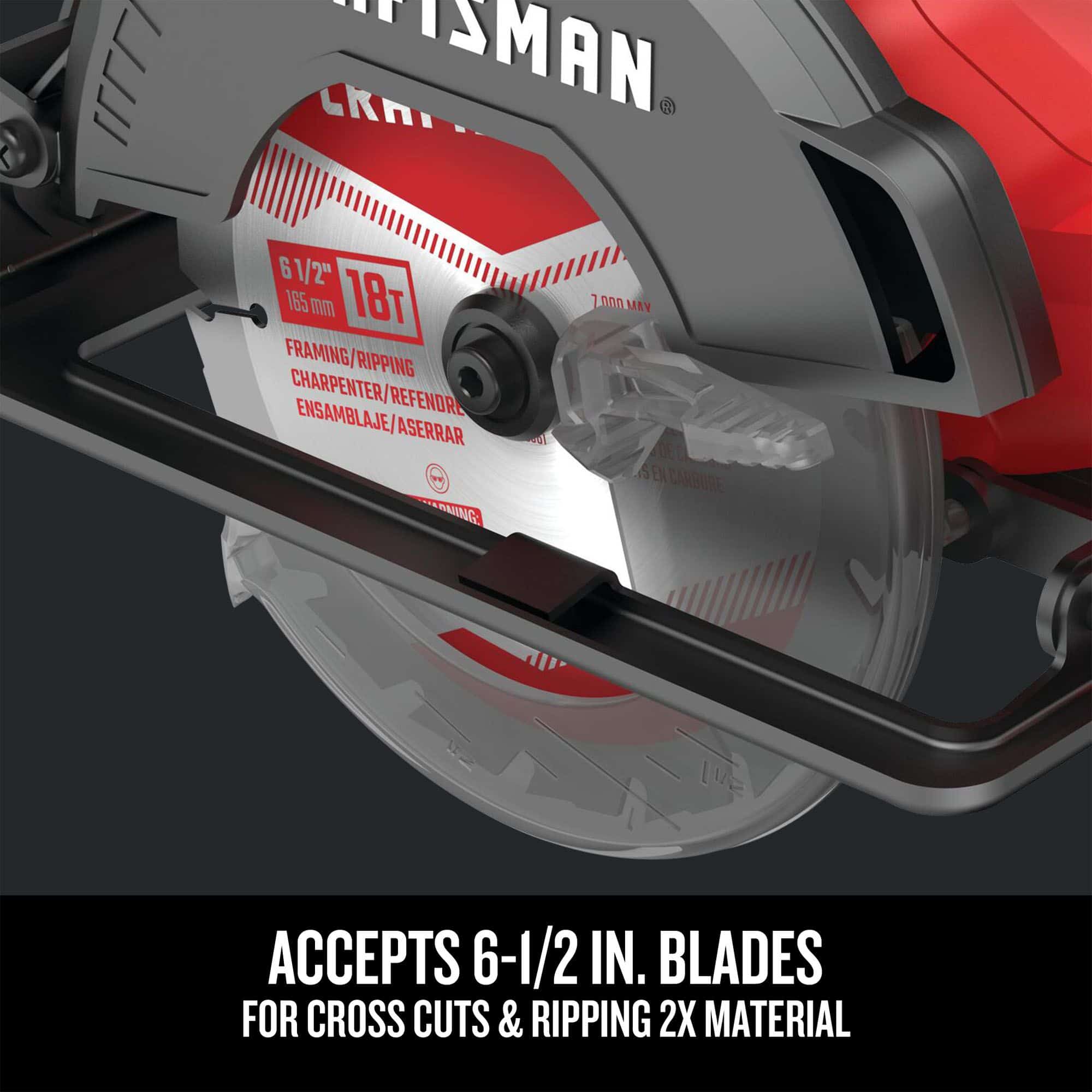 CRAFTSMAN V20 20-volt Max 6-1/2-in Cordless Compact Circular Saw (Bare Tool)