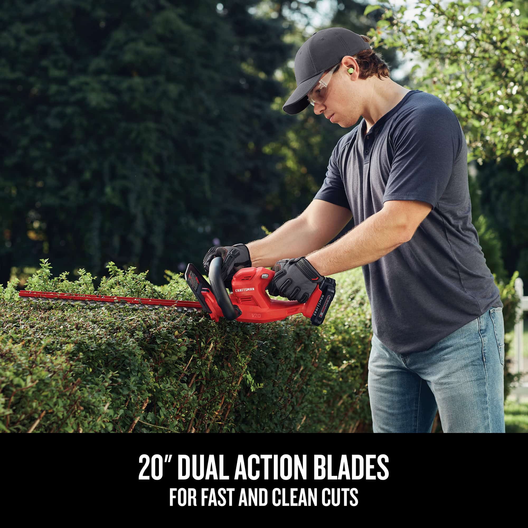 CRAFTSMAN V20 20-volt Max 20-in Battery Hedge Trimmer 1.5 Ah (Battery and Charger Included)