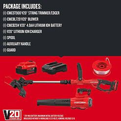 CRAFTSMAN V20 20-volt Max Cordless Battery String Trimmer and Leaf Blower Combo Kit (Battery & Charger Included)