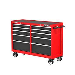 CRAFTSMAN CMST98273RB 2000 Series 52-in W x 37.5-in H 10-Drawer Steel Rolling Tool Cabinet (Red)