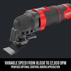 CRAFTSMAN 10-Piece Corded 3-Amp Variable Speed Oscillating Multi-Tool Kit with Soft Case