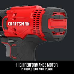CRAFTSMAN V20 20-volt Max 1/2-in Cordless Drill (1-Battery Included, Charger Included)