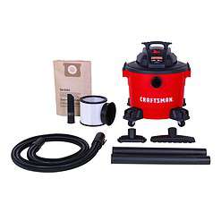 CRAFTSMAN 10-Gallons Corded Wet/Dry Shop Vacuum with Accessories Included