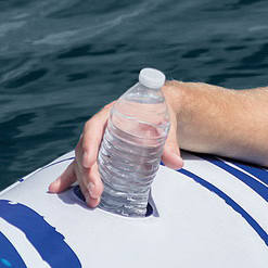 Intex Blue Tropic Inflatable Lake Island Float with Cooler and Cupholders