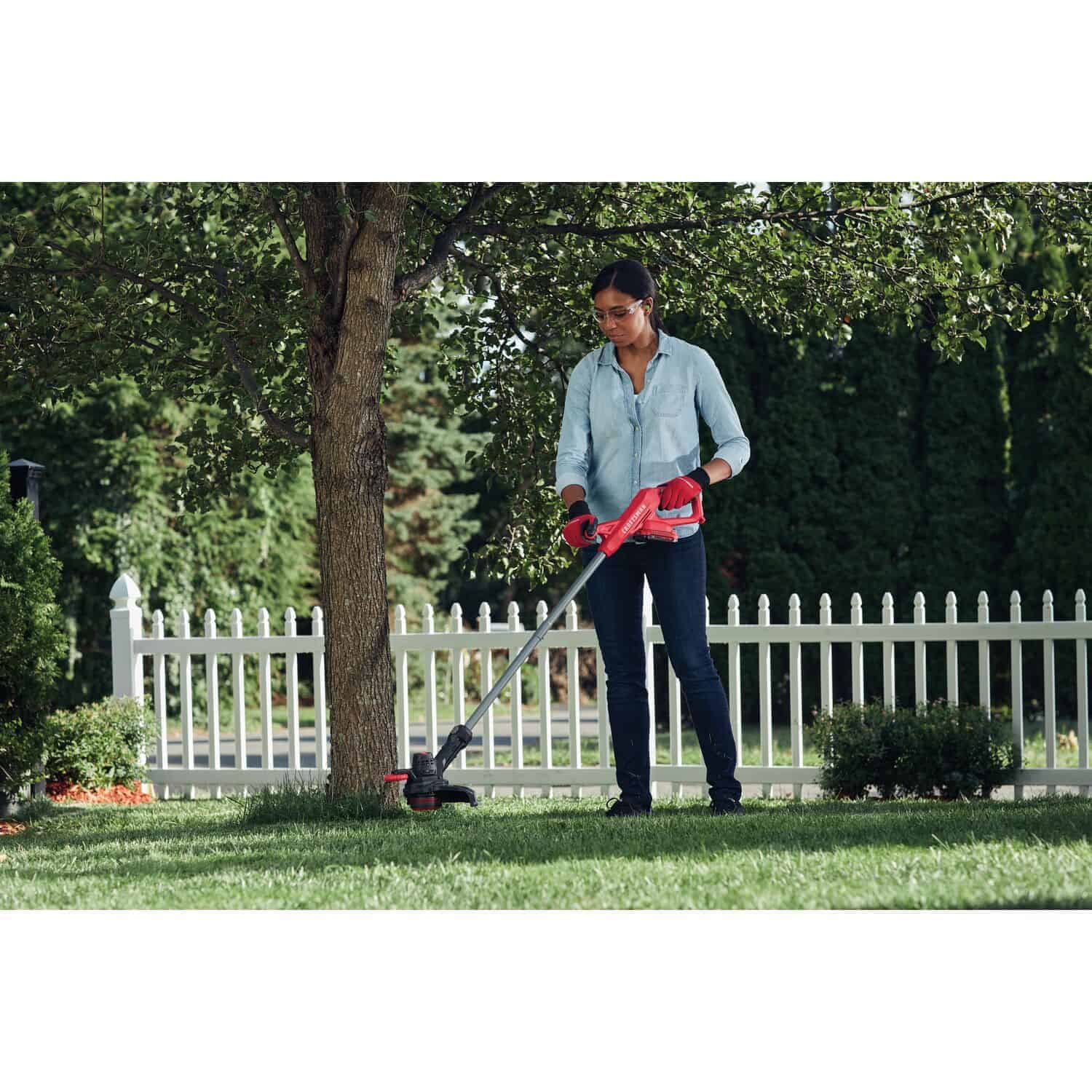 CRAFTSMAN 20-volt Max 10-in Straight Battery String Trimmer with Edger Conversion Capable 2 Ah (Battery and Charger Included)