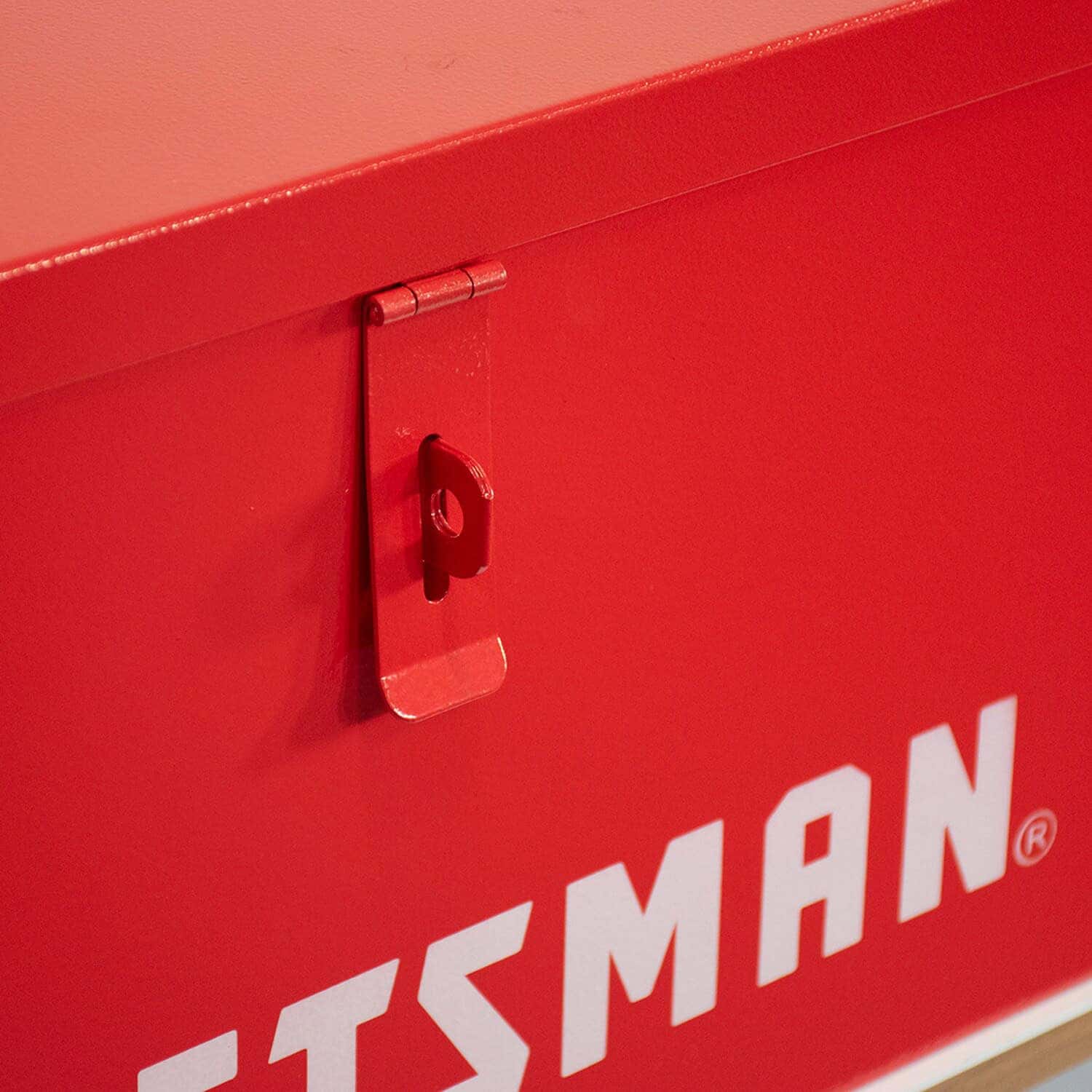 CRAFTSMAN Portable Tool Box 30.12-in Red Steel Lockable Tool Box