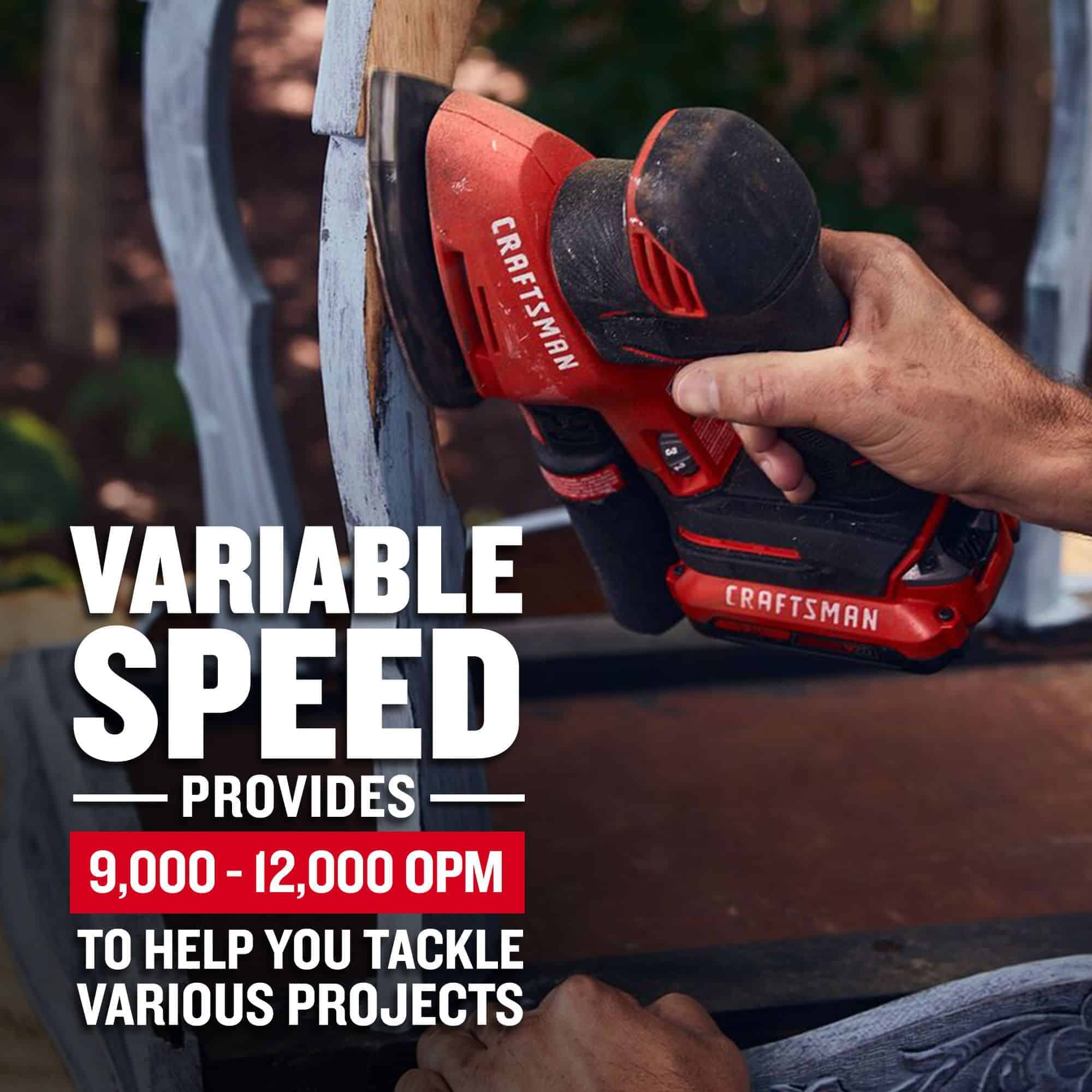 CRAFTSMAN 20-Volt Cordless Detail Sander with Dust Management