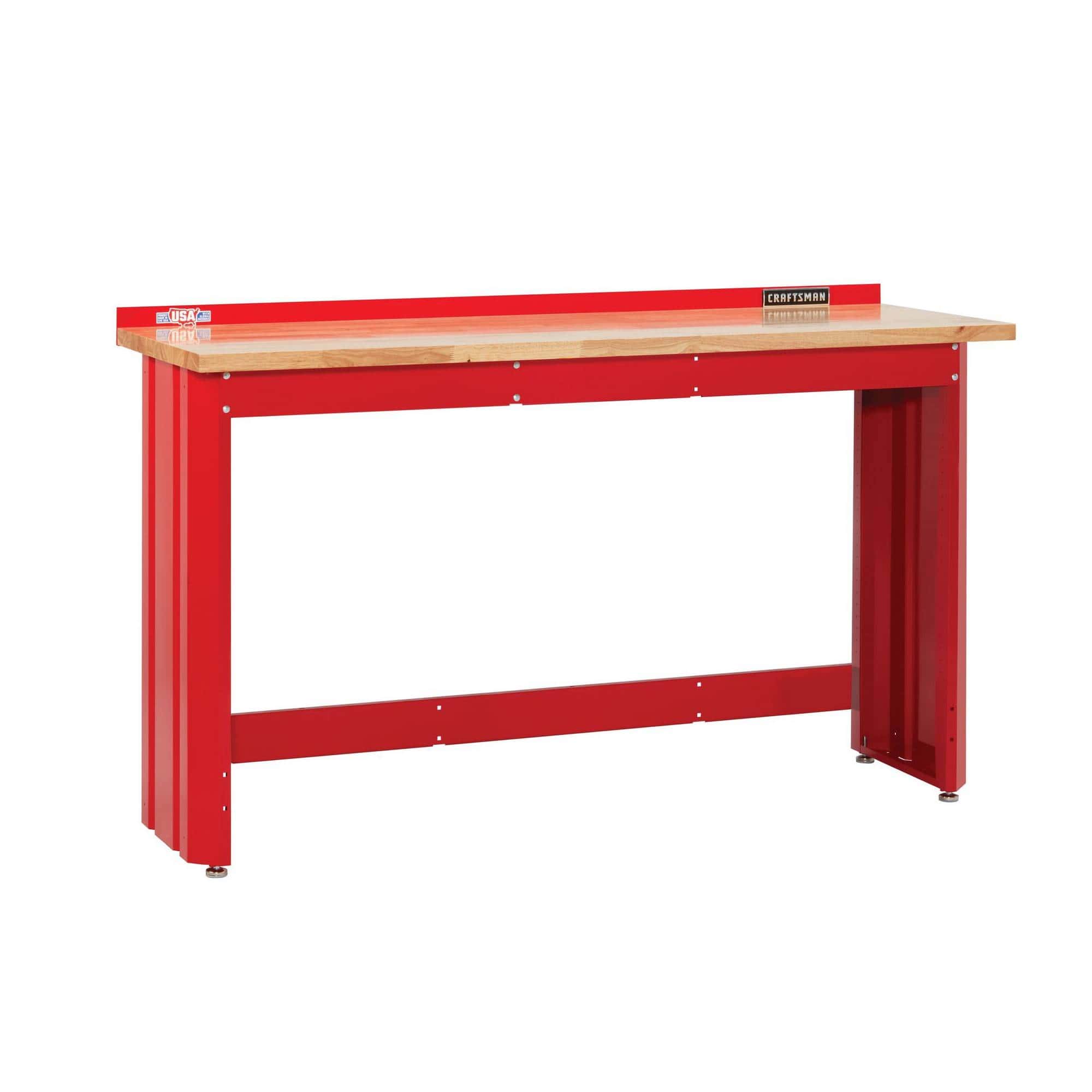 CRAFTSMAN CMST27200R 72-in W x 41.25-in H Red Wood Work Bench
