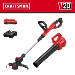 Alternative view of CRAFTSMAN V20 20-volt Max Cordless Battery String Trimmer and Leaf Blower Combo Kit 2 Ah (Battery and Charger Included)