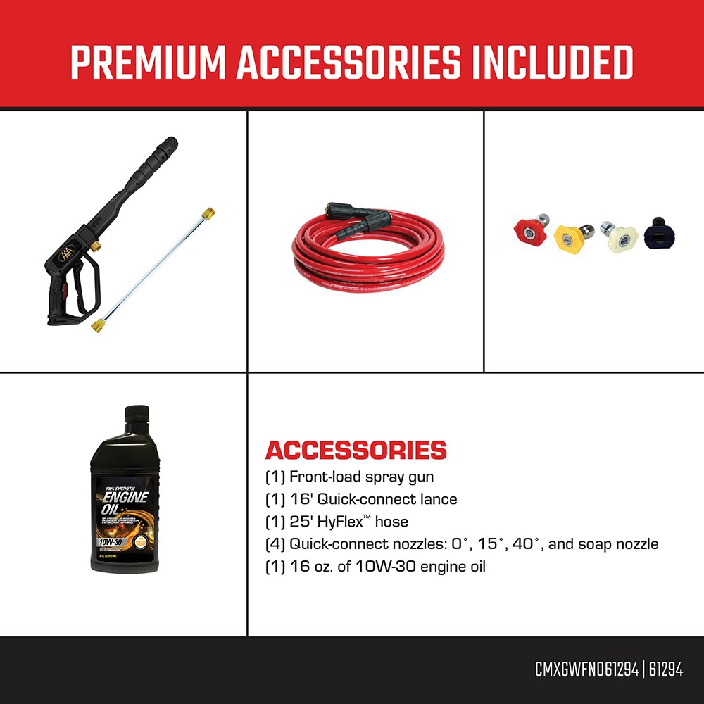 CRAFTSMAN 3100 PSI at 2.4-GPM 3100 PSI 2.4-Gallons Cold Water Gas Pressure Washer - Image 6