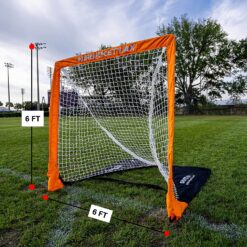Rukket Sports SPDR Steel Portable Lacrosse Goal, Ultra Strong Pop up Lax Net (6ft x 6ft)