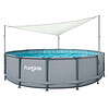 Funsicle Above Ground Swimming Pool Canopy, Sun Shade, White, Triangular, Adults, Unisex