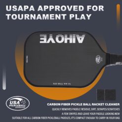 Aihoye PRO Pickleball Paddles- Raw T700 Carbon Fiber Textured Surface (CFS) with High Grit & Spin