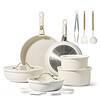 CAROTE 20pcs Pots and Pans Set, Nonstick Cookware Set Detachable Handle, Kitchen Cookware Sets