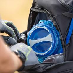CamelBak Crux 3-Liter Water Reservoir - Hydration Bladder - Faster Water Flow Rate - Leak-Proof Water Bladder - 100oz, Blue