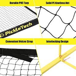 PICKLETECH 4.0 Slim Version Portable Pickleball Nets Outdoor Game 22 FT Pickleball Net