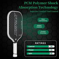 XS XSPAK 12K Carbon Fiber Pickleball Paddle - Tournament Edition