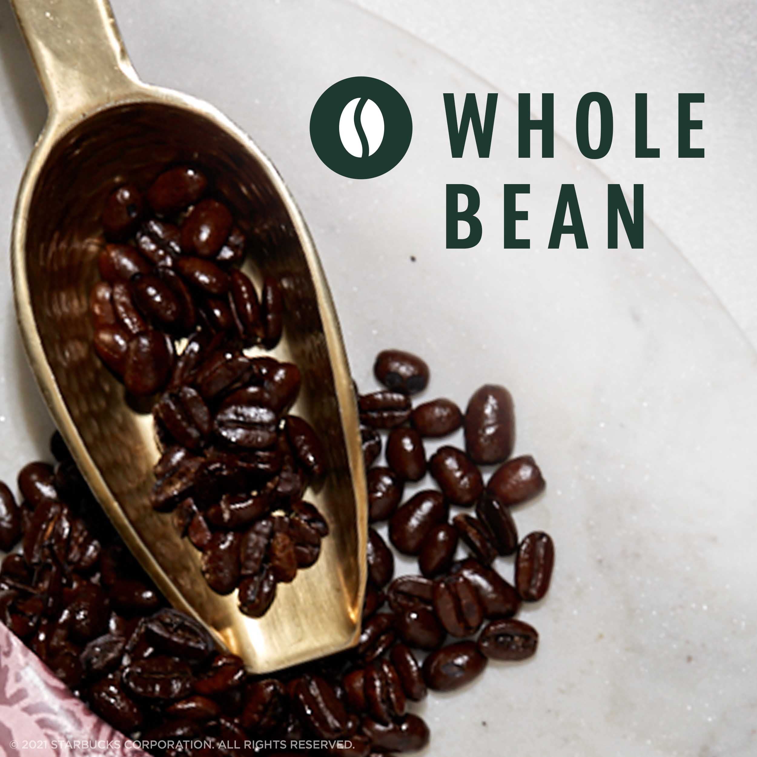 Starbucks Whole Bean Coffee, Medium Roast Coffee, Pike Place Roast, 6 bags (12 oz each)