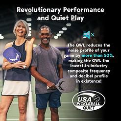 The OWL Paddle, Premium Pickleball Paddle - Revolutionary Pickleball Paddle, Quiet Pickleball Paddle