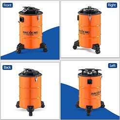 BACOENG 5.3-Gallon Ash Vacuum with Double Stage Filtration System, 10 Amp Ash Vacuum for Pellet Stoves