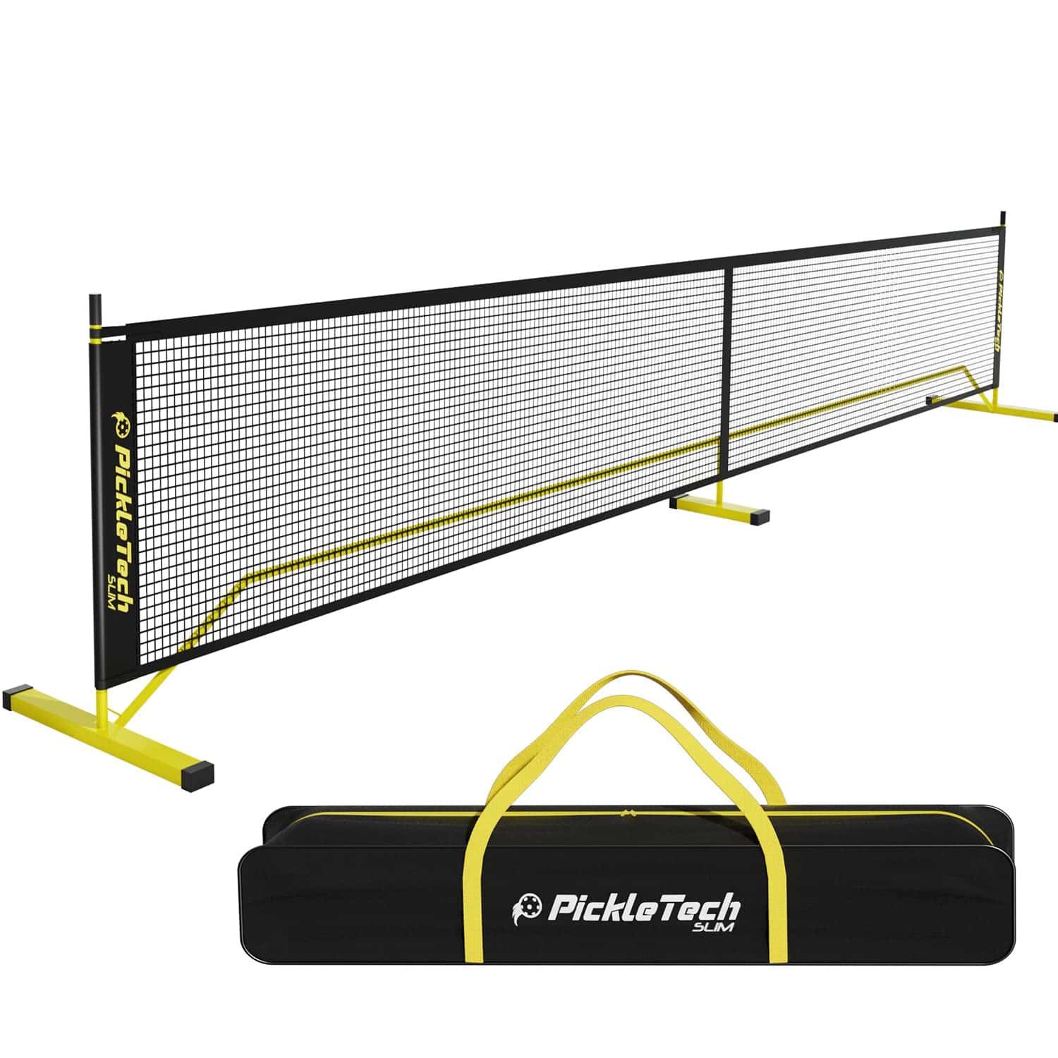 PICKLETECH 4.0 Slim Version Portable Pickleball Nets Outdoor Game 22 FT Pickleball Net
