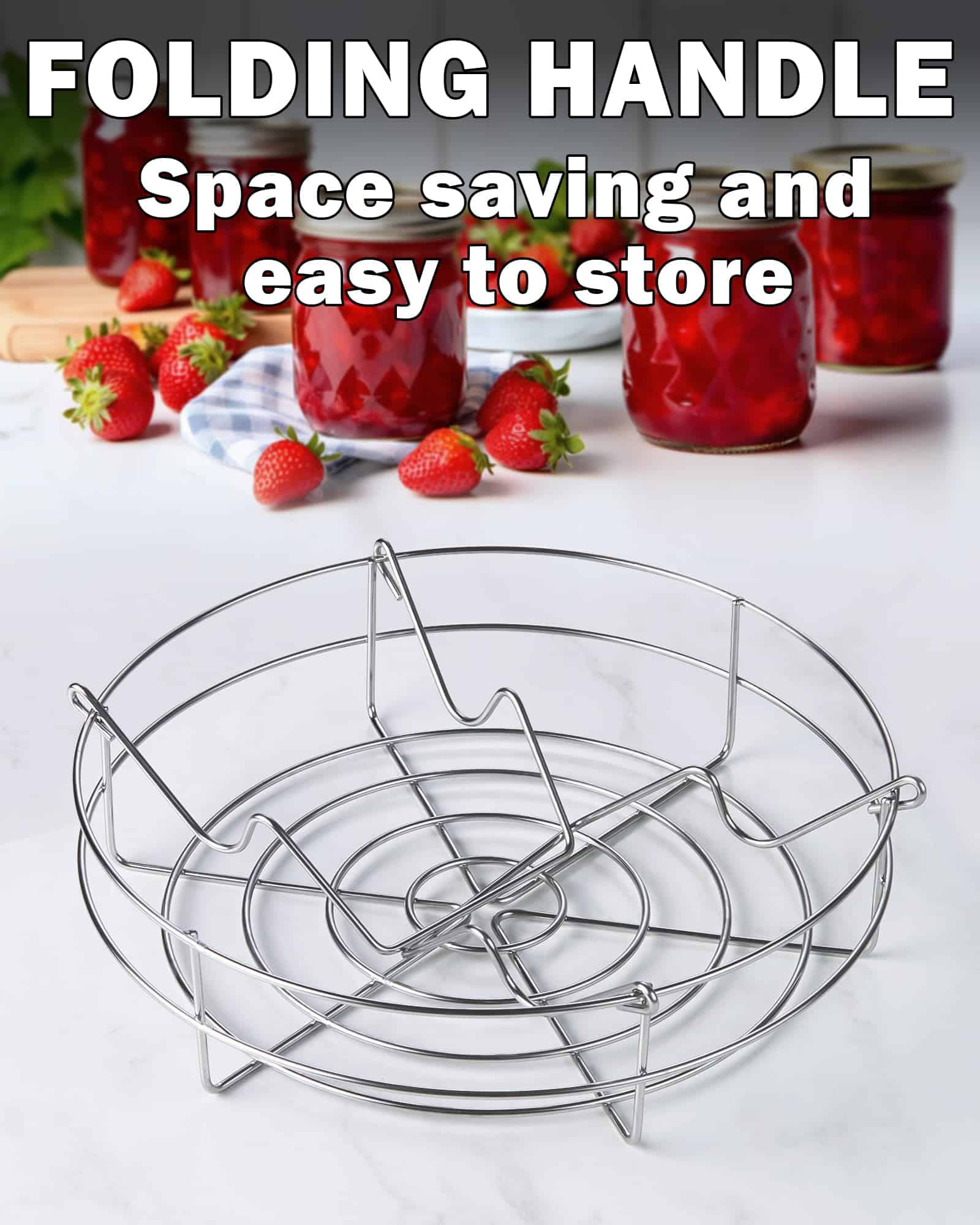 Cook N Home Water Bath Canner with Jar Rack & Glass Lid, Professional Stainless Steel Canning Pot 20 Quart