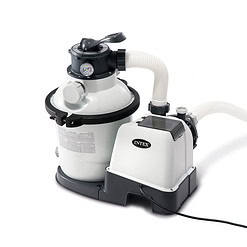 Intex 26645EG 12 inch Krystal Clear Sand Filter Pump, 2100 Gph Flow Rate with GFCI, 110-120 V