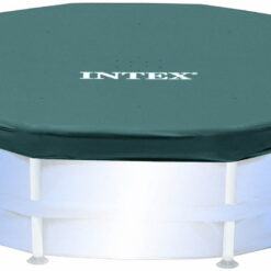 Intex 10ft x 10ft x 30in Pool w/ 10 Foot Round Pool Cover and Filter Cartridge