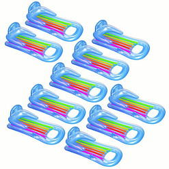 Intex King Kool Inflatable Lounging Swimming Pool Float, Multi-colored (10 Pack)