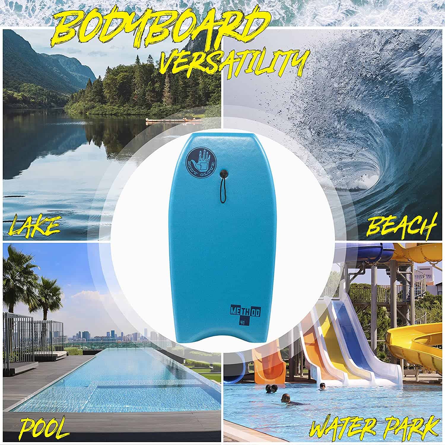 Body Glove Method 41" Bodyboard, Leash Included