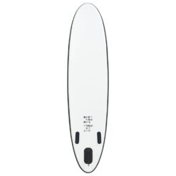 vidaXL Inflatable Stand Up Paddleboard Set Black and White 2727