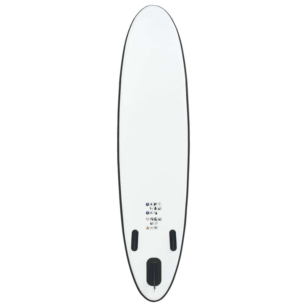 vidaXL Inflatable Stand Up Paddleboard Set Black and White 2727