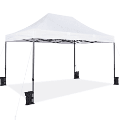 Yaheetech 10x15ft Canopy Tent with Metal Frame for Commercial Market Party, White