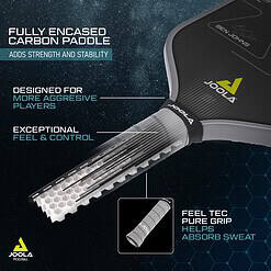 JOOLA Ben Johns Perseus Pickleball Paddle with Charged Surface Technology for Increased Power & Feel, 14mm