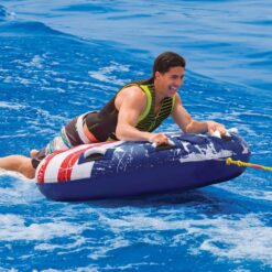 Sportsstuff Stars & Stripes 2-Rider Towable Tube Kit with Pump and Tow Rope